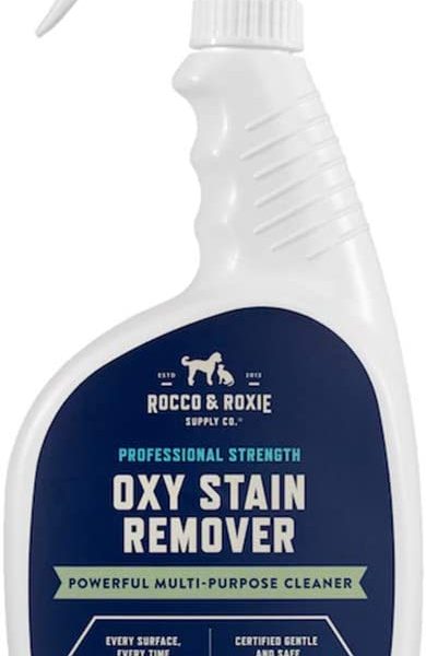 Rocco & Roxie Oxy Stain Remover - Tackles The Toughest Stains with The Cleaning Power of Oxygen - Pet Stains, Blood, Wine All Disappear - Leaves Carpets, Upholstery, and Laundry Clean & Fresh